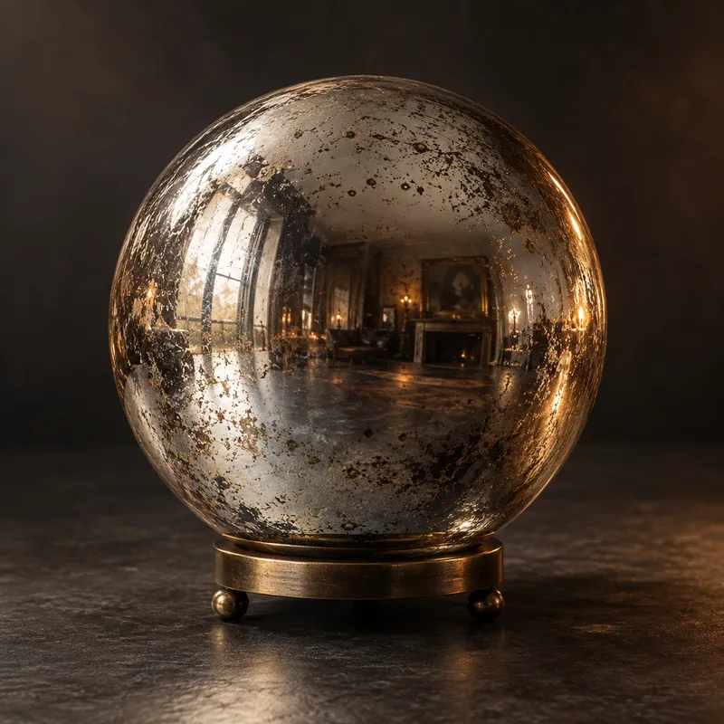 Mercury-Glass Scrying Orb